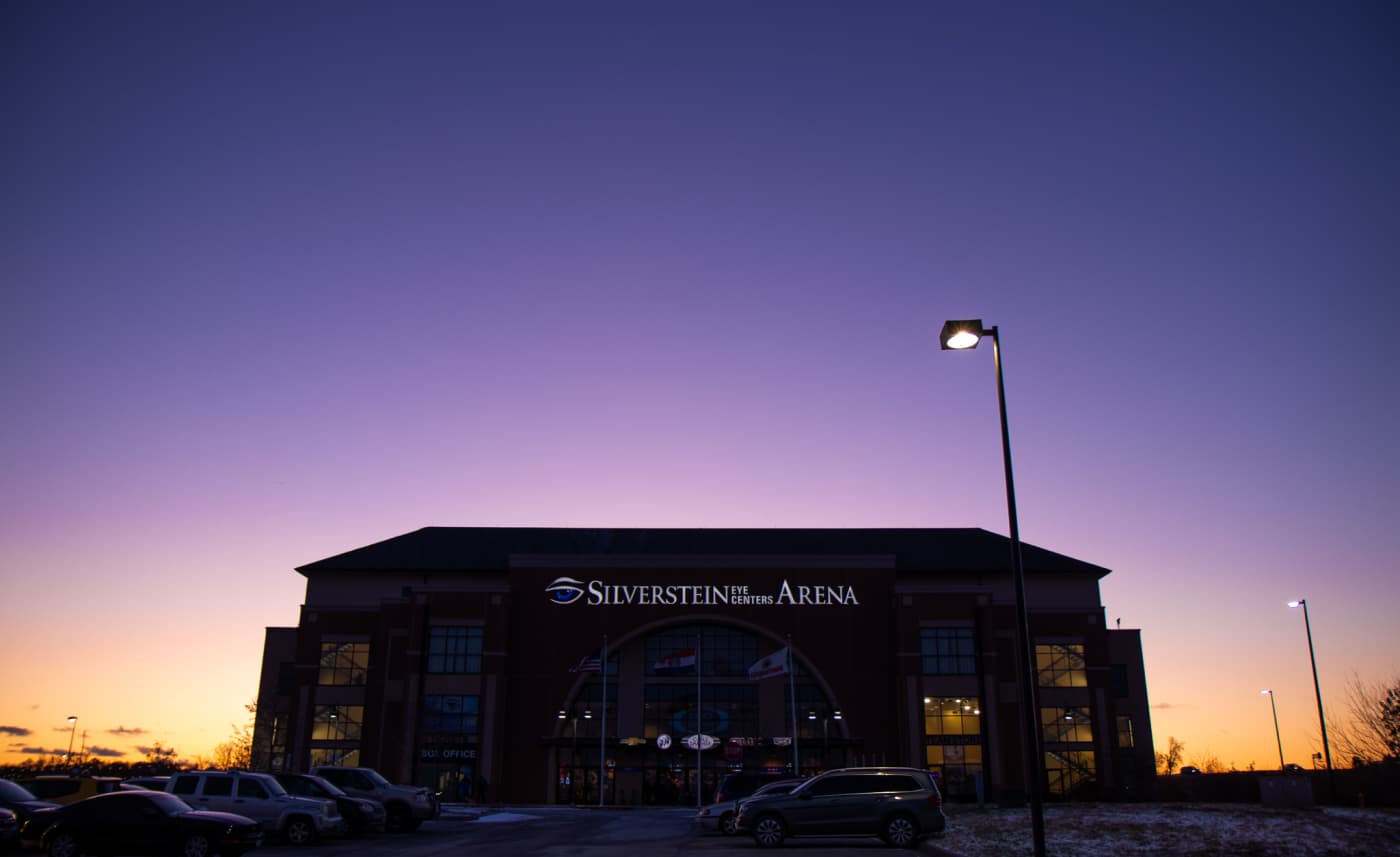 Arena at sunset